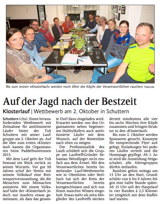 Zeitungsbericht